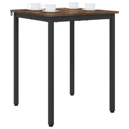 vidaXL Dining Tables 60 x 60 x 75 cm Engineered Wood Smoked Oak Square 3
