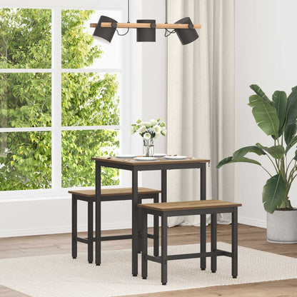 vidaXL Dining Tables 60 x 60 x 75 cm Engineered Wood Artisan Oak 1