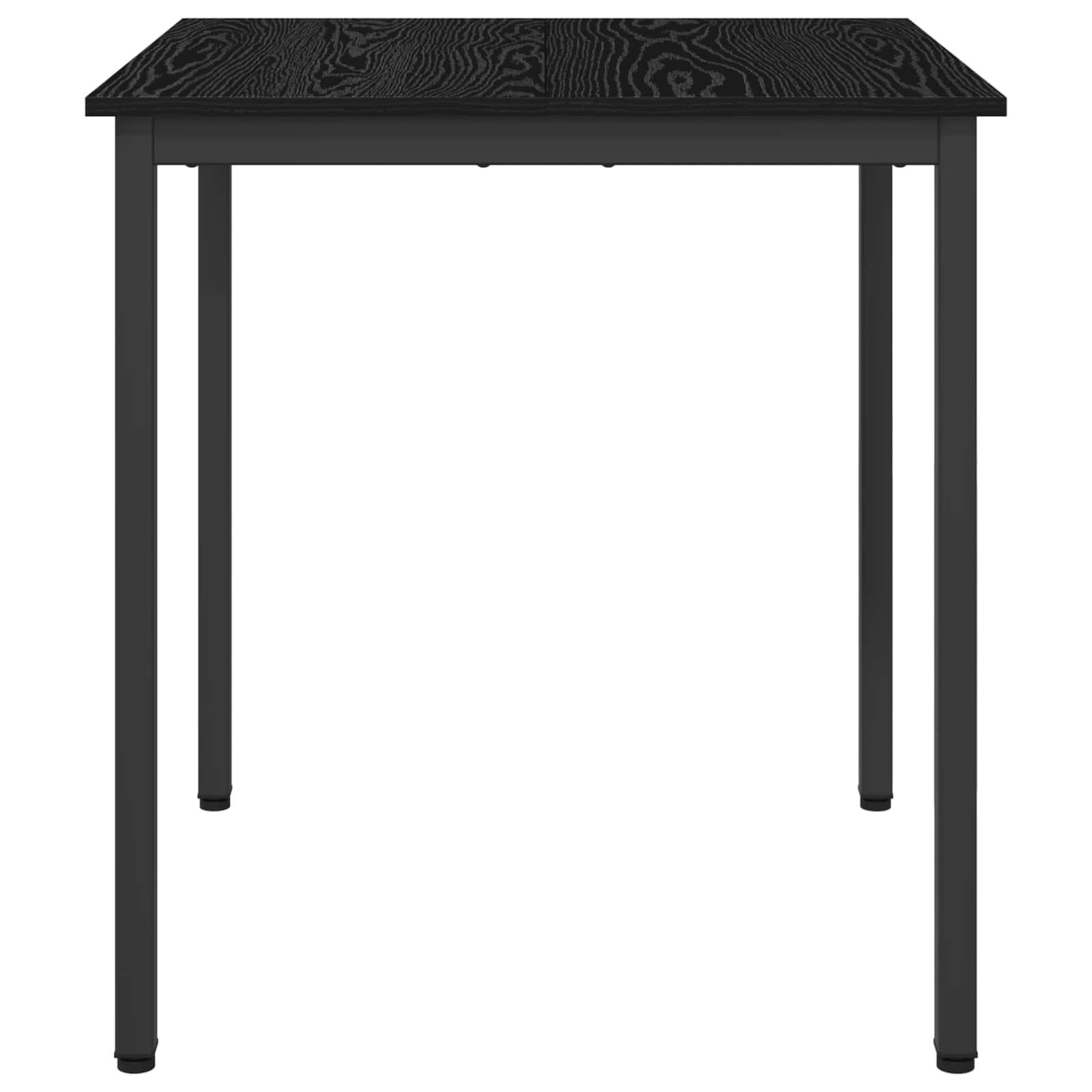 vidaXL Dining Tables 70 x 70 x 75 cm Engineered Wood Black Oak Square 6