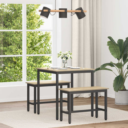 vidaXL Dining Tables 70 x 70 x 75 cm Engineered Wood Sonoma Oak Square 1