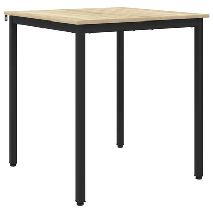 vidaXL Dining Tables 70 x 70 x 75 cm Engineered Wood Sonoma Oak Square 2