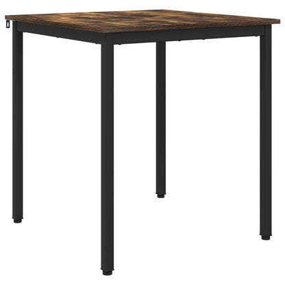 vidaXL Dining Tables 70 x 70 x 75 cm Engineered Wood Smoked Oak Square 2