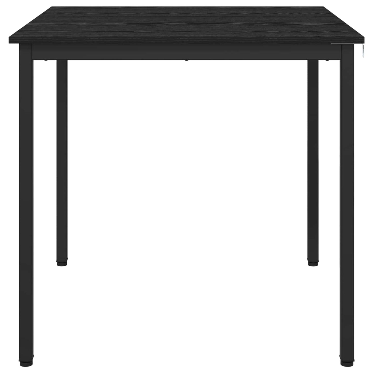 vidaXL Dining Tables 80 x 80 x 75 cm Engineered Wood Black Oak Square 5