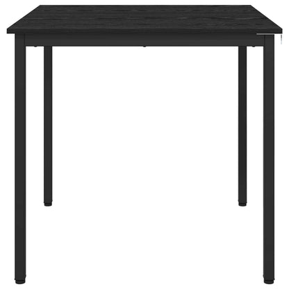 vidaXL Dining Tables 80 x 80 x 75 cm Engineered Wood Black Oak Square 5