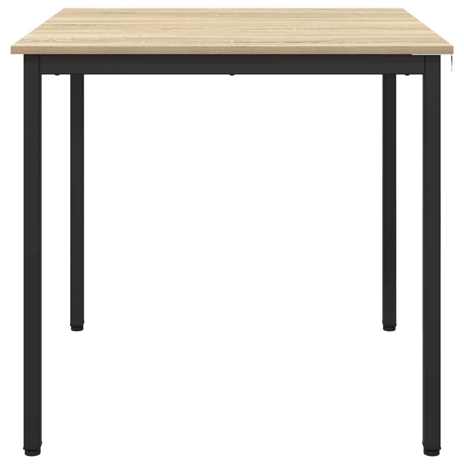 vidaXL Dining Tables 80 x 80 x 75 cm Engineered Wood Sonoma Oak Square 5