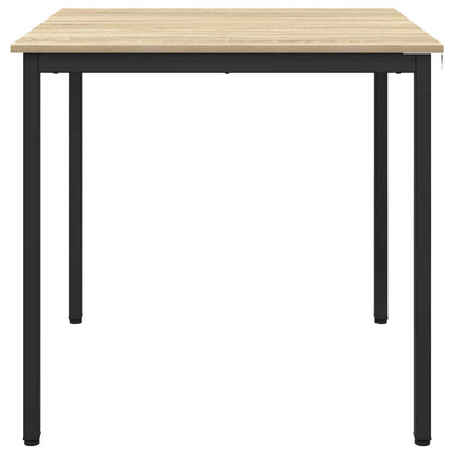 vidaXL Dining Tables 80 x 80 x 75 cm Engineered Wood Sonoma Oak Square 5