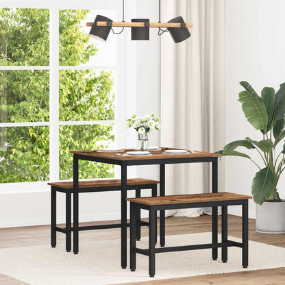 vidaXL Dining Tables 80 x 80 x 75 cm Engineered Wood Oak Wood Square 1