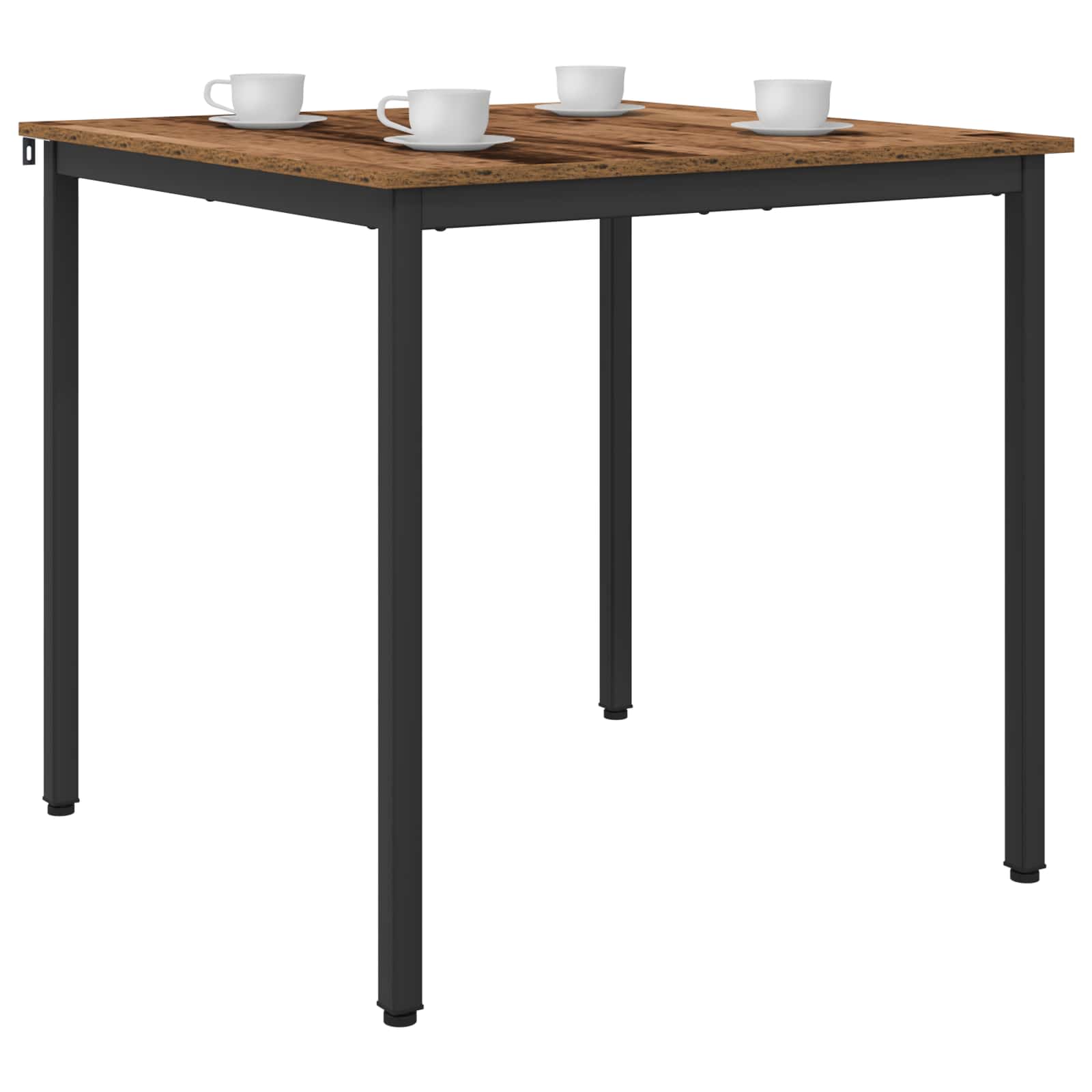 vidaXL Dining Tables 80 x 80 x 75 cm Engineered Wood Oak Wood Square 3