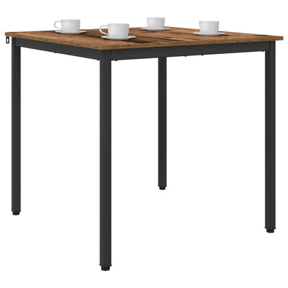 vidaXL Dining Tables 80 x 80 x 75 cm Engineered Wood Oak Wood Square 3