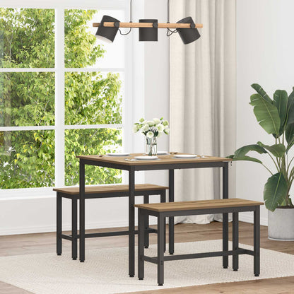 vidaXL Dining Tables 80 x 80 x 75 cm Engineered Wood Artisan Oak 1