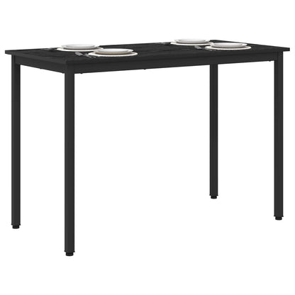 vidaXL Dining Tables 110 x 55 x 75 cm Engineered Wood Black Oak 3
