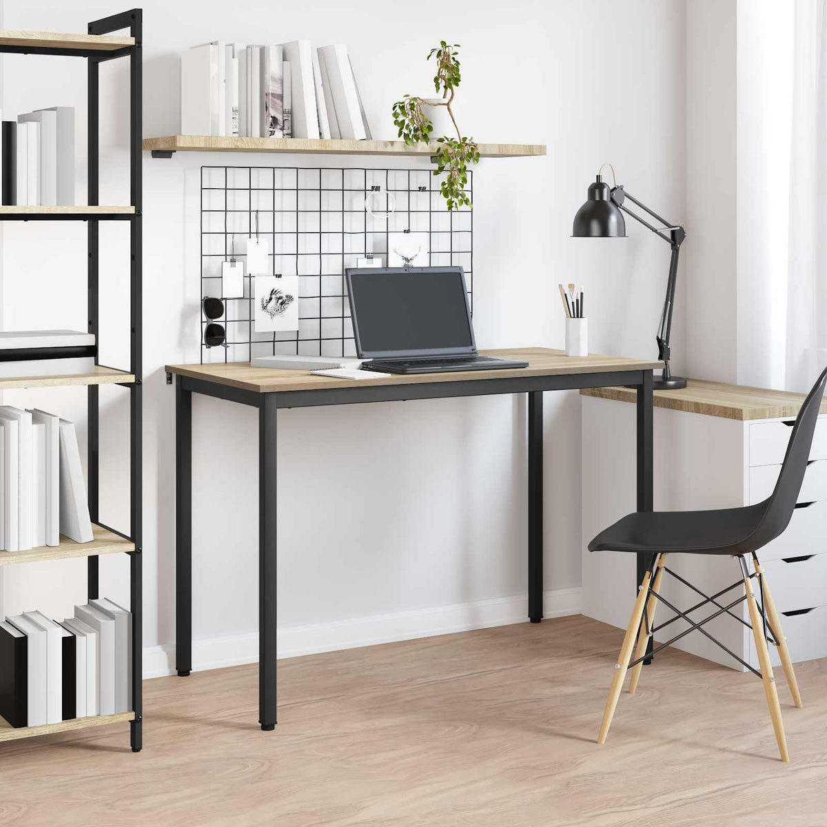 vidaXL Dining Tables 110 x 55 x 75 cm Engineered Wood Sonoma Oak 4