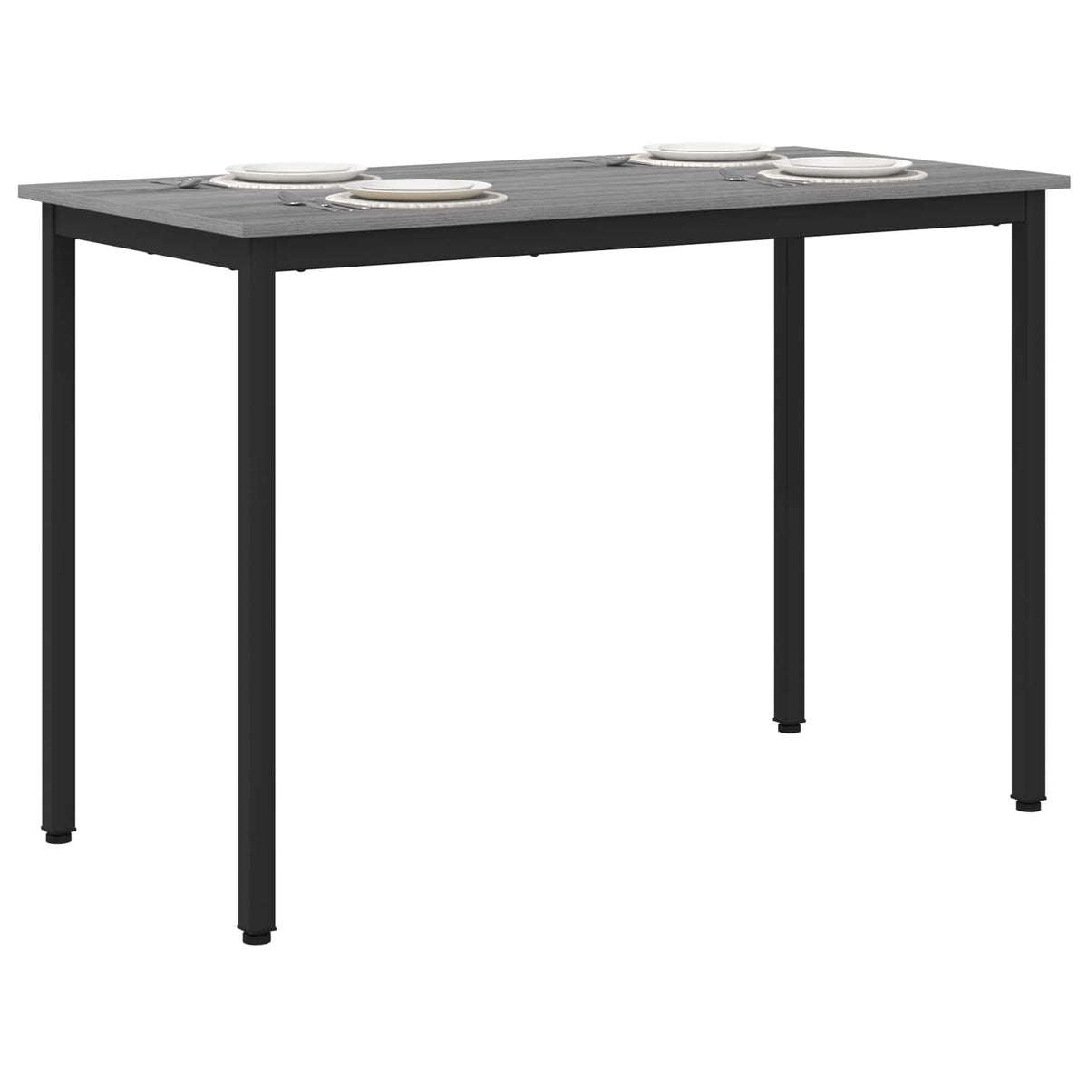 vidaXL Dining Tables 110 x 55 x 75 cm Engineered Wood Grey Sonoma 3