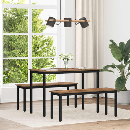 vidaXL Dining Tables 110 x 55 x 75 cm Engineered Wood Old Wood 1