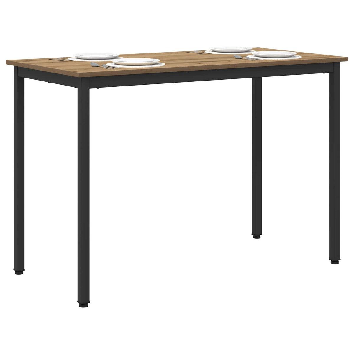 vidaXL Dining Tables 110 x 55 x 75 cm Engineered Wood Artisan Oak 3