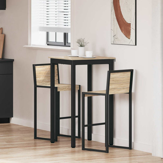 Standing Bar Table Engineered Wood Rectangular Sonoma Oak 60 cm 60 cm