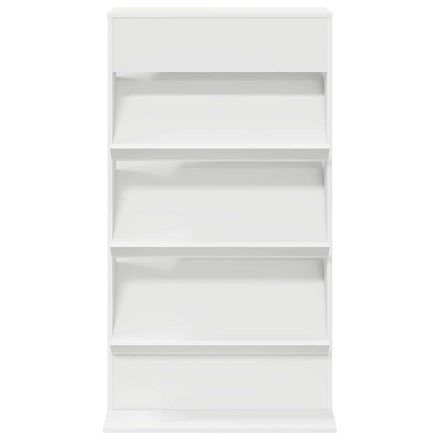 vidaXL Magazine Rack White 70 x 41 x 126 cm Engineered Wood 5