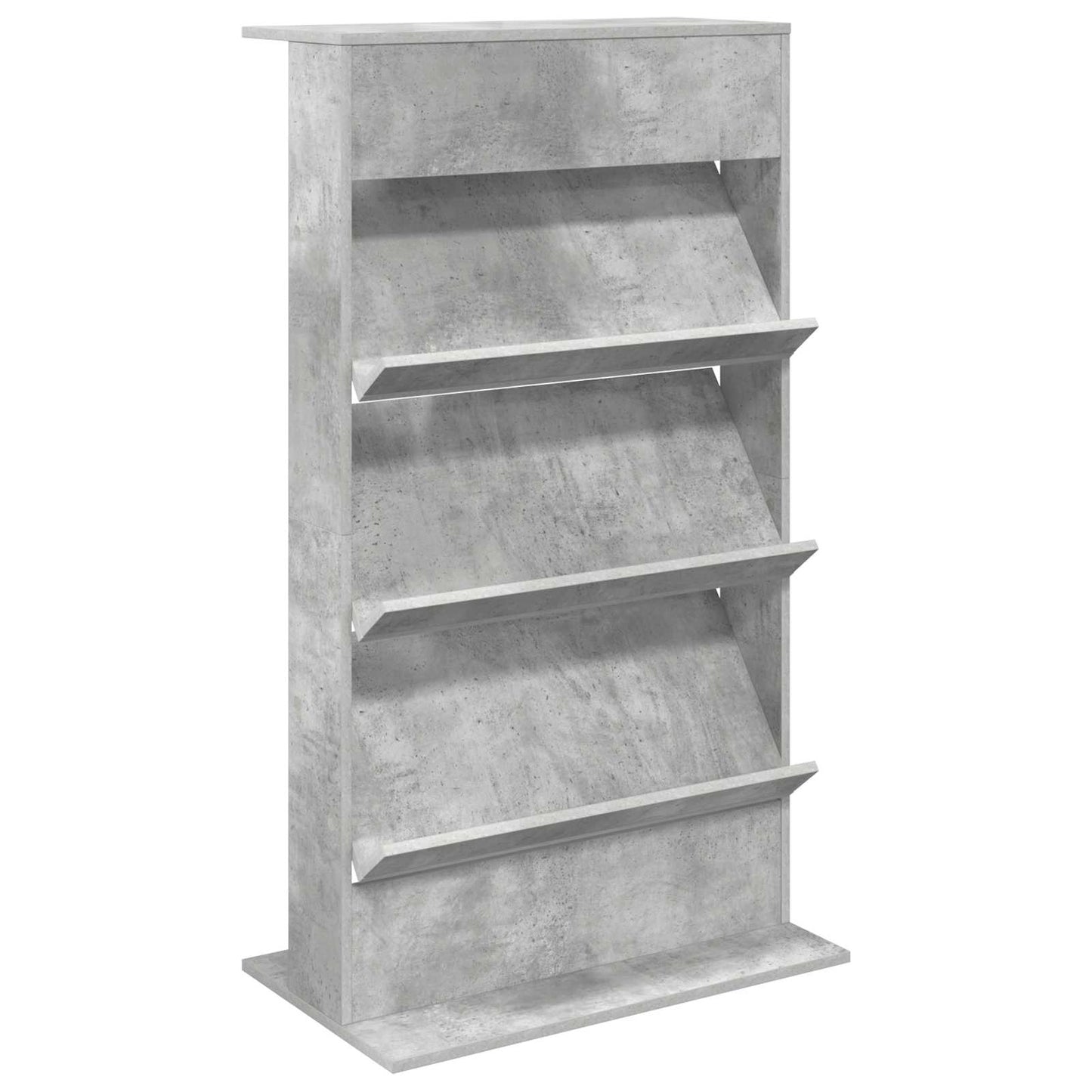 vidaXL Magazine Rack Concrete Grey 70 x 41 x 126 cm Engineered Wood 2