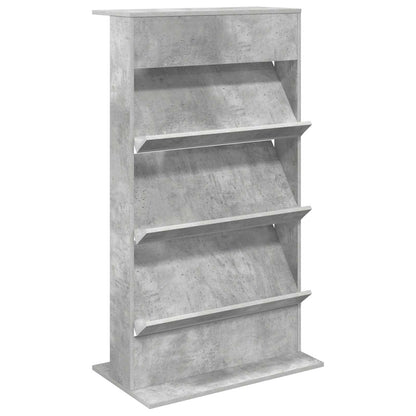 vidaXL Magazine Rack Concrete Grey 70 x 41 x 126 cm Engineered Wood 2