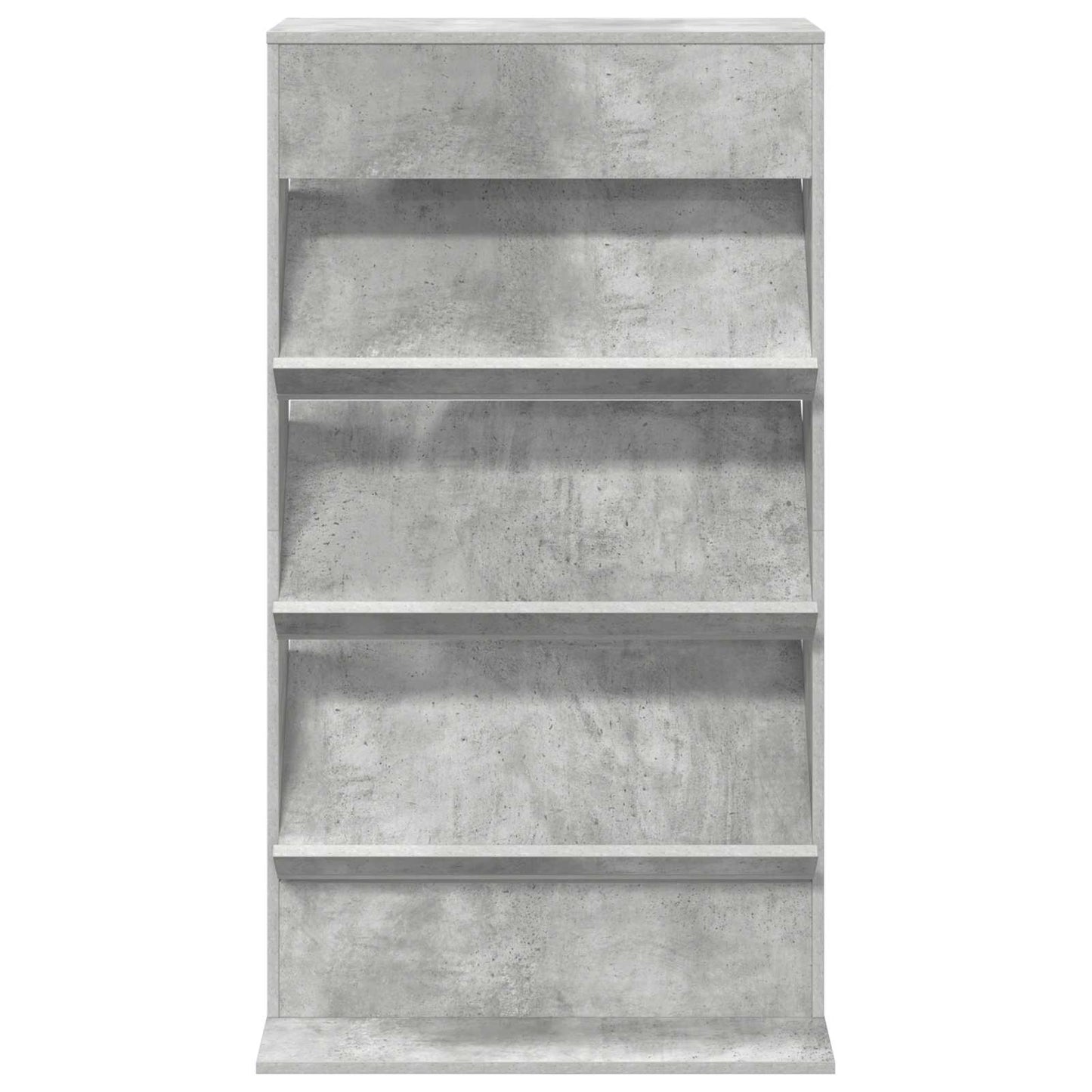 vidaXL Magazine Rack Concrete Grey 70 x 41 x 126 cm Engineered Wood 5