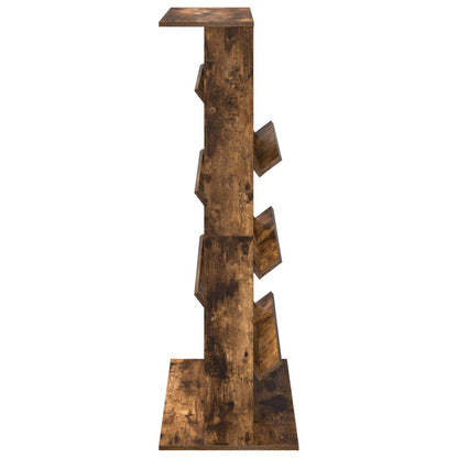 vidaXL Magazine Rack Smoked Oak 70 x 41 x 126 cm Engineered Wood 6