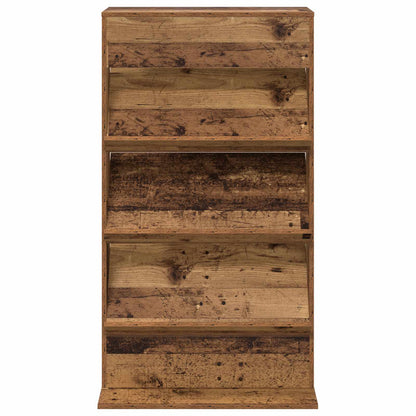 vidaXL Magazine Rack Old Wood 70 x 41 x 126 cm Engineered Wood 5