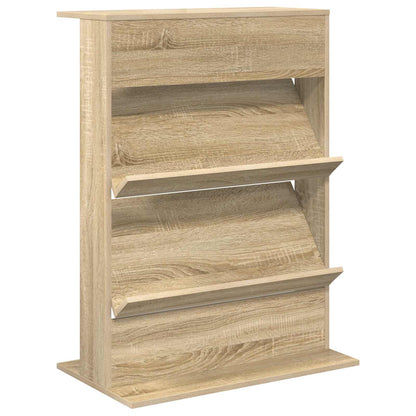 vidaXL Magazine Rack Sonoma Oak 70 x 41 x 96 cm Engineered Wood 2