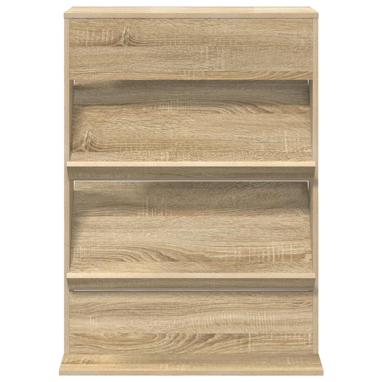 vidaXL Magazine Rack Sonoma Oak 70 x 41 x 96 cm Engineered Wood 5