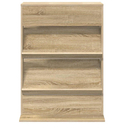vidaXL Magazine Rack Sonoma Oak 70 x 41 x 96 cm Engineered Wood 5