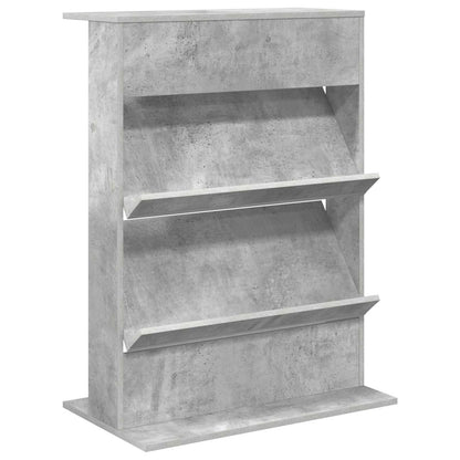 vidaXL Magazine Rack Concrete Grey 70 x 41 x 96 cm Engineered Wood 2
