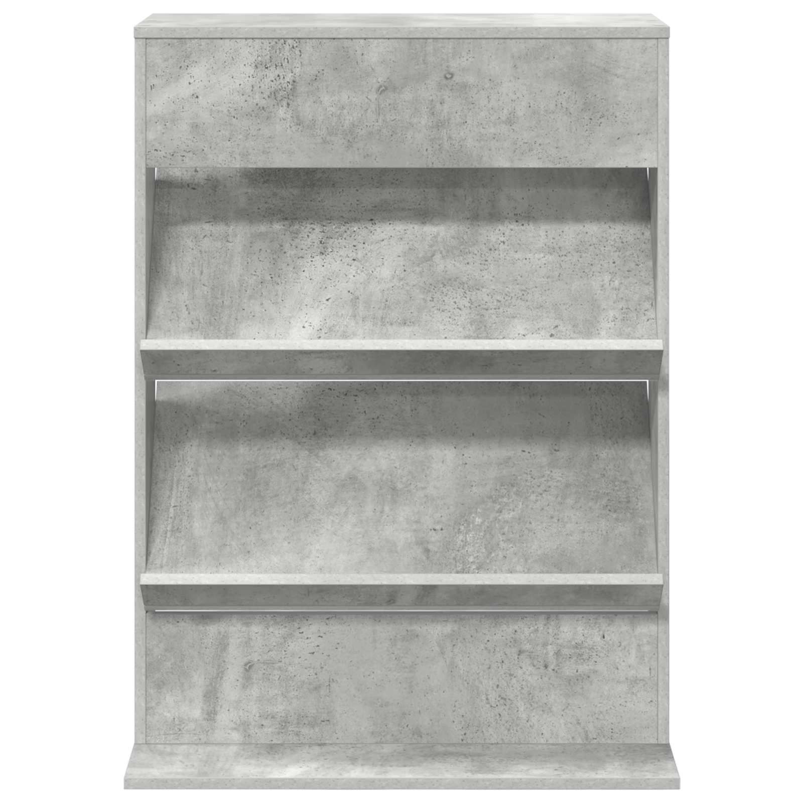 vidaXL Magazine Rack Concrete Grey 70 x 41 x 96 cm Engineered Wood 5