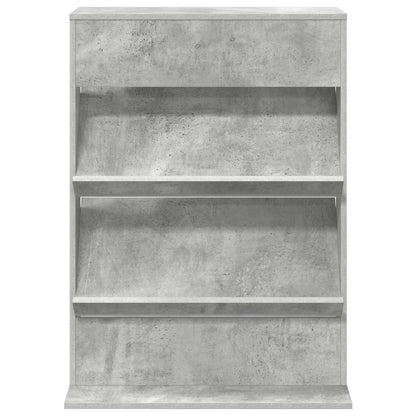 vidaXL Magazine Rack Concrete Grey 70 x 41 x 96 cm Engineered Wood 5