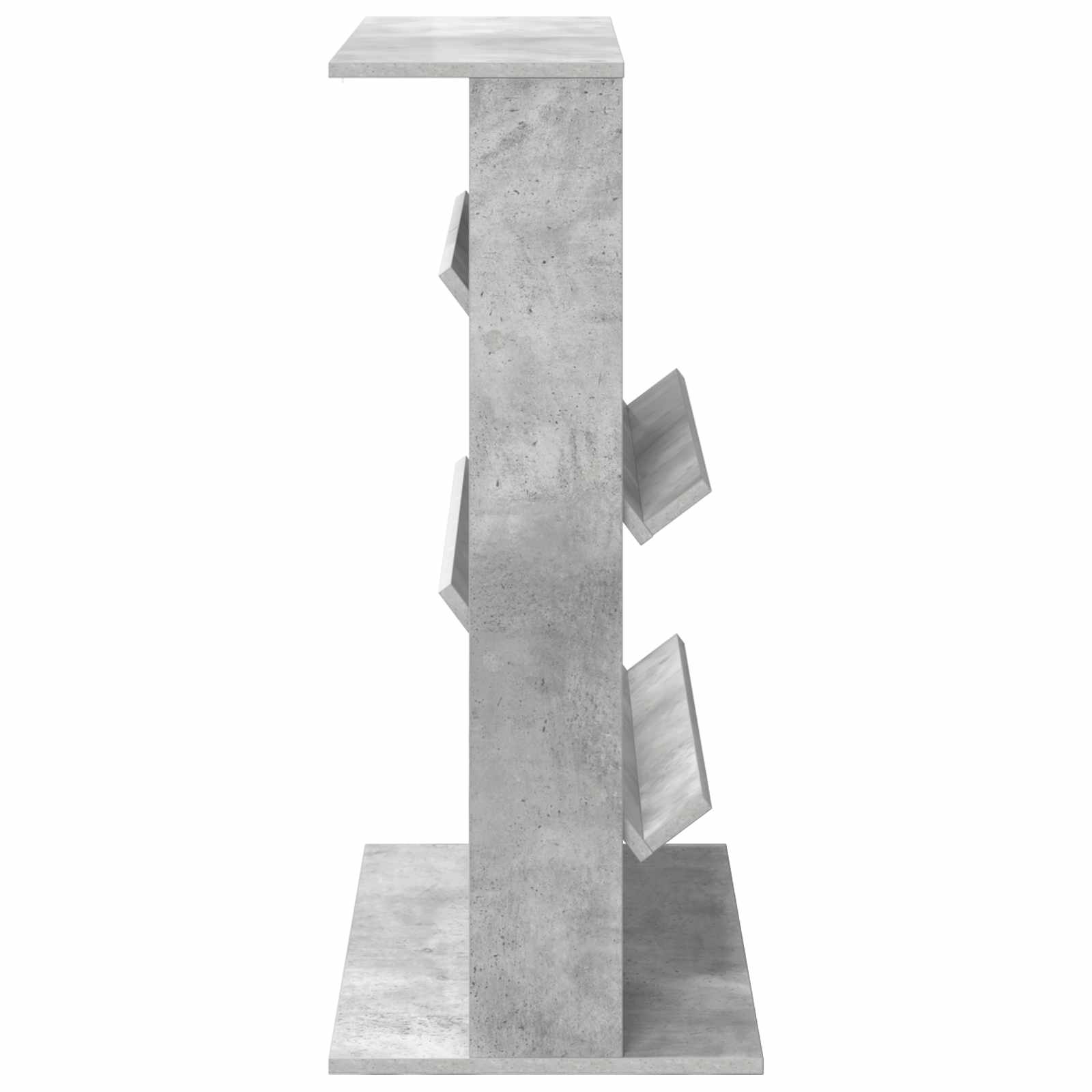 vidaXL Magazine Rack Concrete Grey 70 x 41 x 96 cm Engineered Wood 6