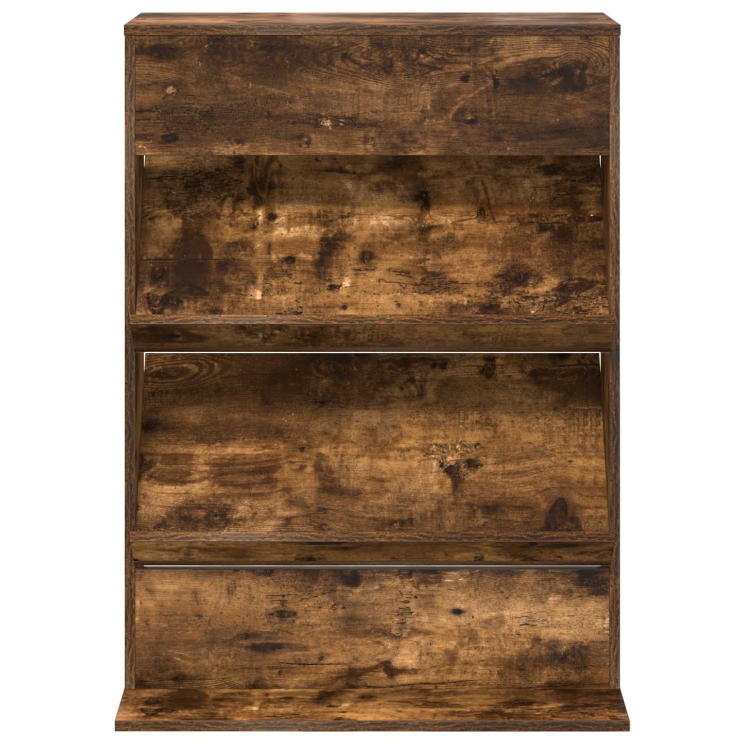 vidaXL Magazine Rack Smoked Oak 70 x 41 x 96 cm Engineered Wood 5