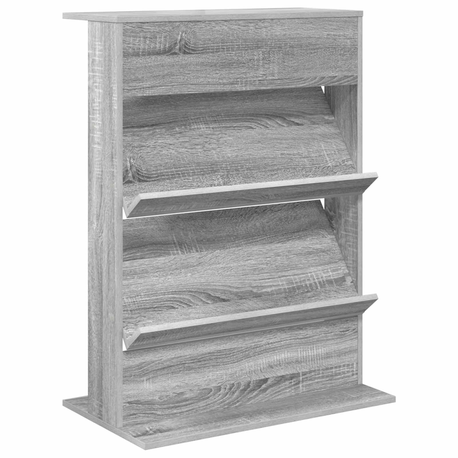 vidaXL Magazine Rack Grey Sonoma 70 x 41 x 96 cm Engineered Wood 2