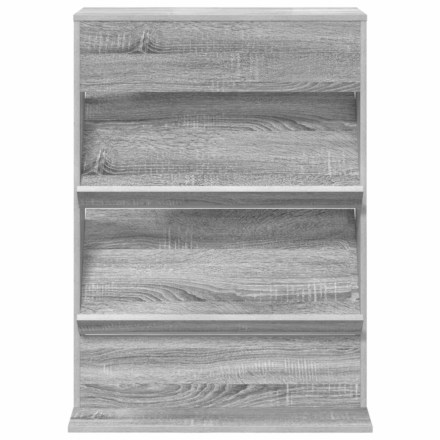 vidaXL Magazine Rack Grey Sonoma 70 x 41 x 96 cm Engineered Wood 5