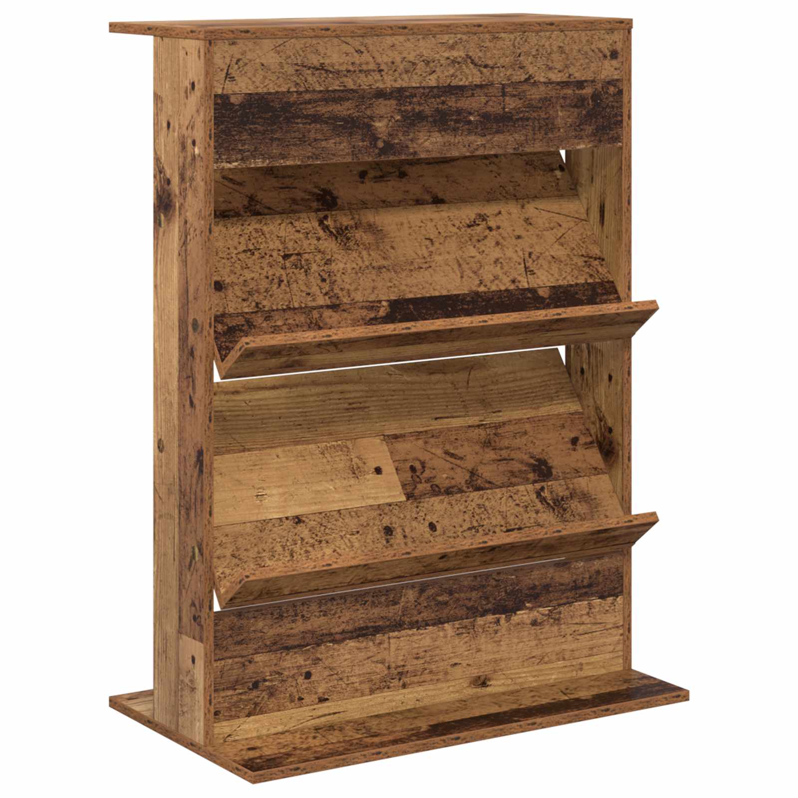 vidaXL Magazine Rack Old Wood 70 x 41 x 96 cm Engineered Wood 2