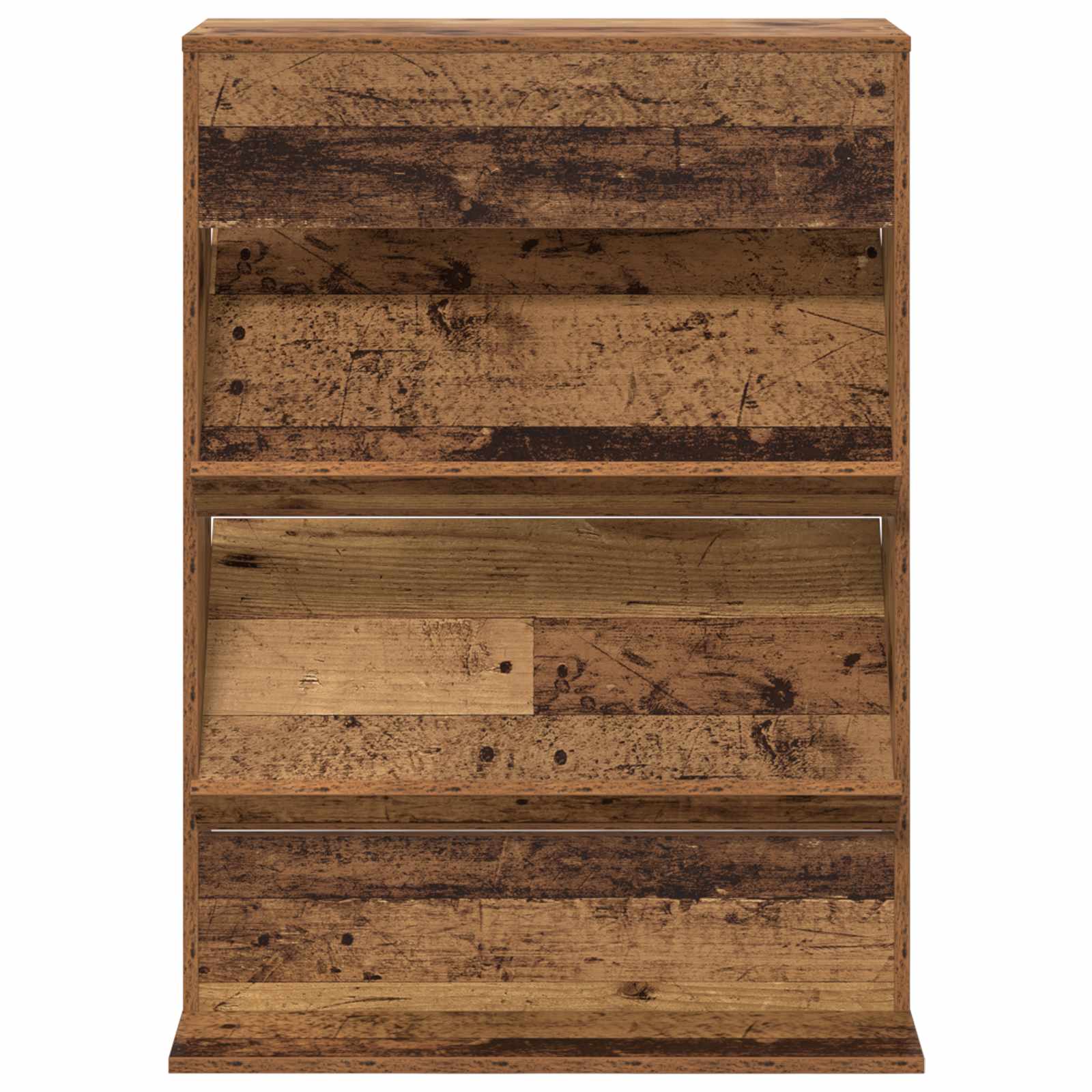 vidaXL Magazine Rack Old Wood 70 x 41 x 96 cm Engineered Wood 5