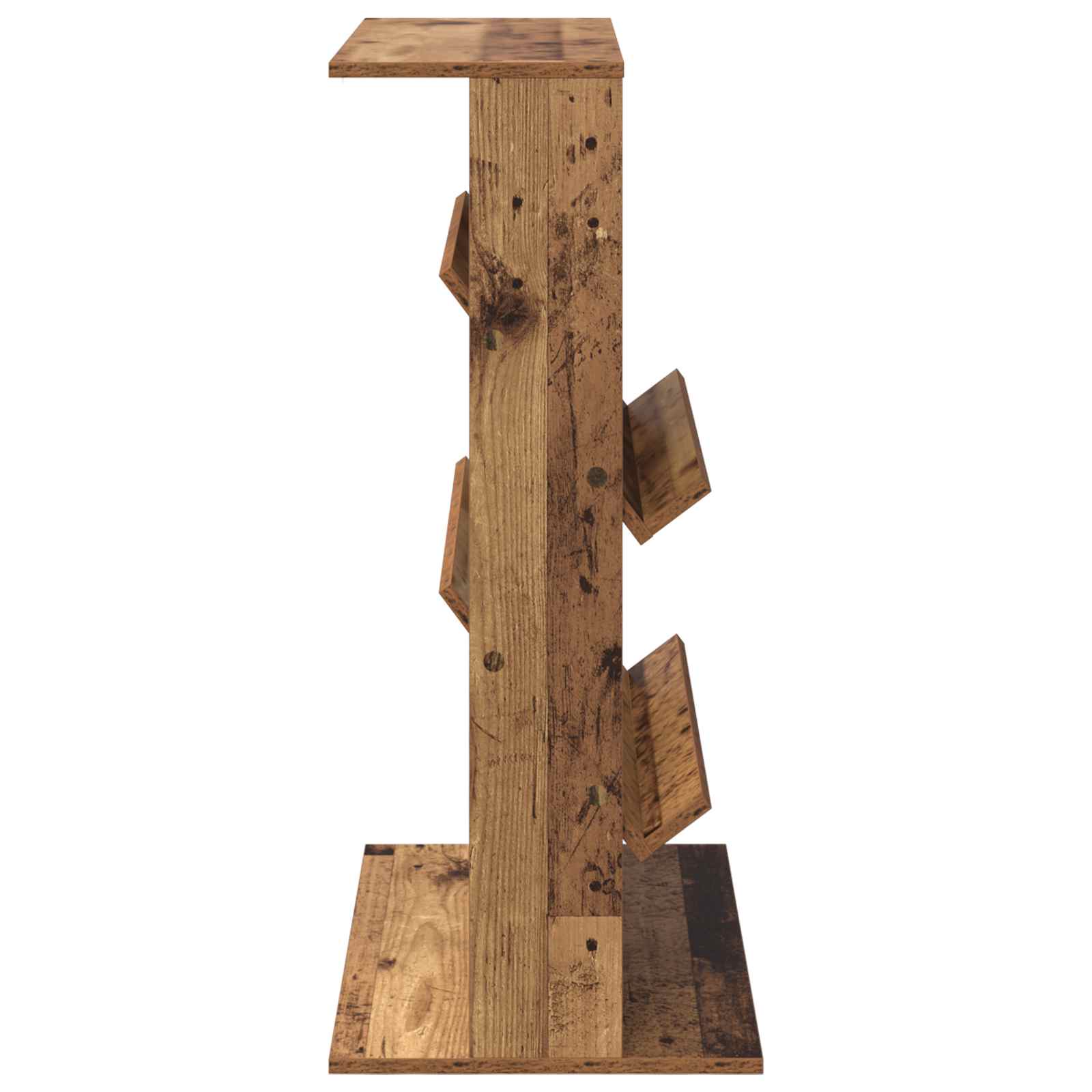 vidaXL Magazine Rack Old Wood 70 x 41 x 96 cm Engineered Wood 6