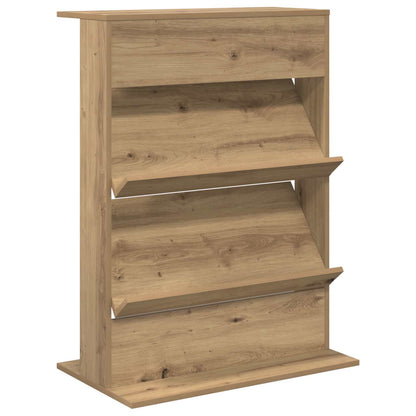 vidaXL Magazine Rack Artisan Oak 70 x 41 x 96 cm Engineered Wood 2