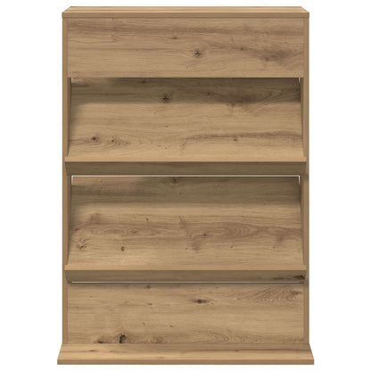 vidaXL Magazine Rack Artisan Oak 70 x 41 x 96 cm Engineered Wood 5