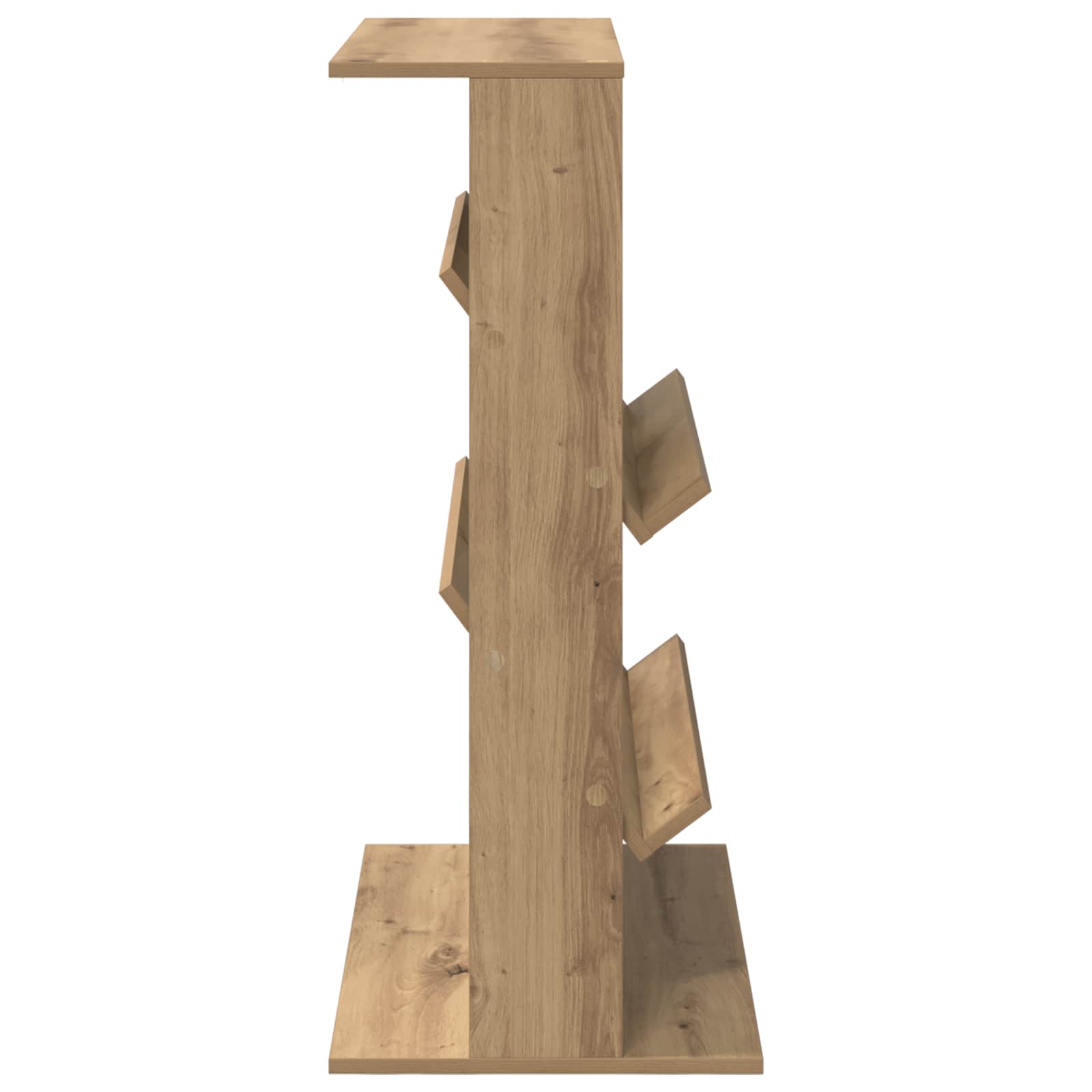 vidaXL Magazine Rack Artisan Oak 70 x 41 x 96 cm Engineered Wood 6