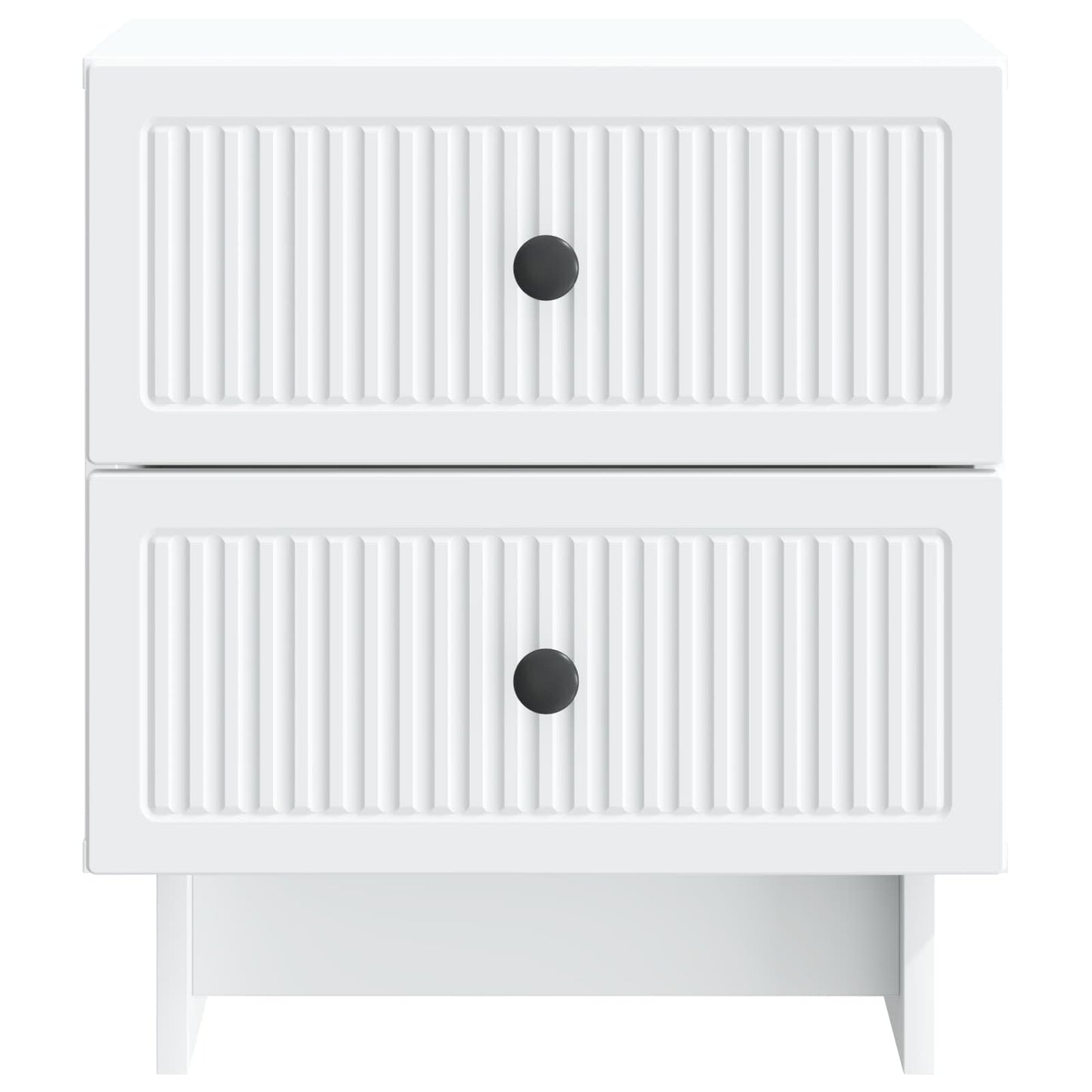 vidaXL Bedside Cabinet White 43 x 34.5 x 47.5 cm Engineered Wood 5