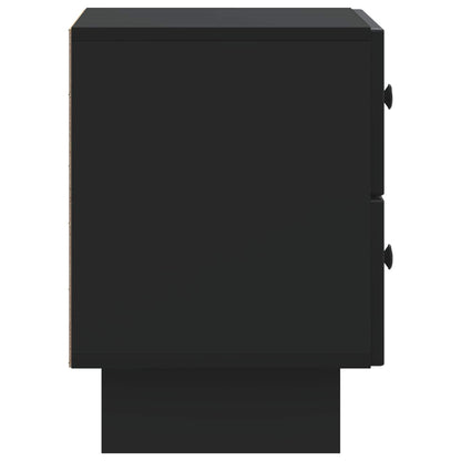 vidaXL Bedside Cabinet Black 43 x 34.5 x 47.5 cm Engineered Wood 6