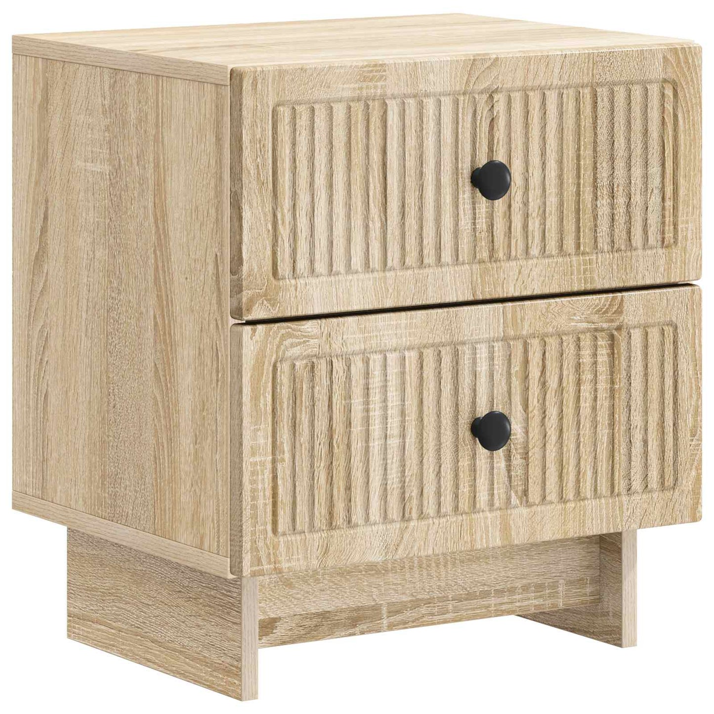 vidaXL Bedside Cabinet Sonoma Oak 43 x 34.5 x 47.5 cm Engineered Wood 2