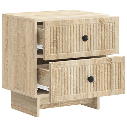 vidaXL Bedside Cabinet Sonoma Oak 43 x 34.5 x 47.5 cm Engineered Wood 4