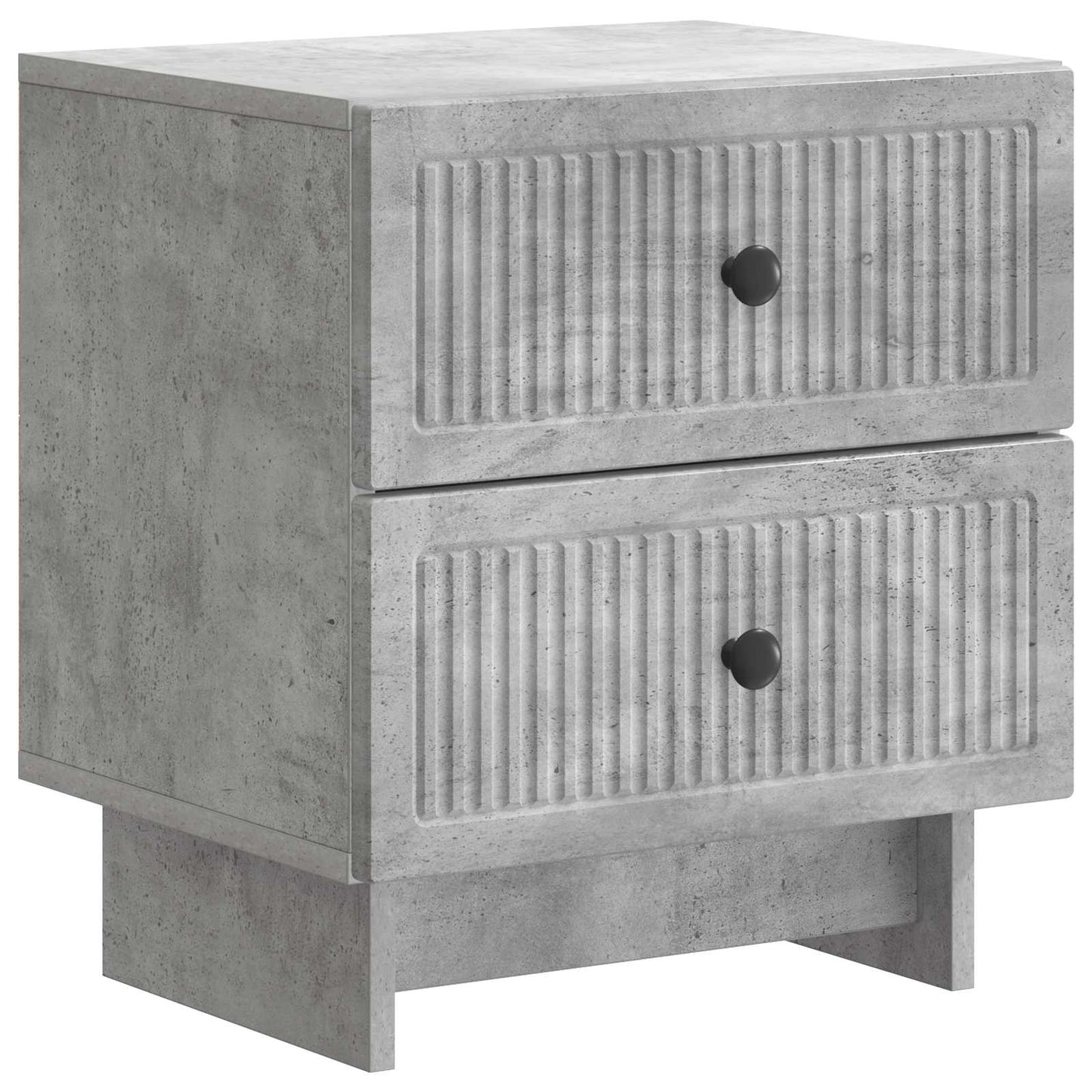 vidaXL Bedside Cabinet with Drawer Concrete Grey 43 x 34.5 x 47.5 cm 2