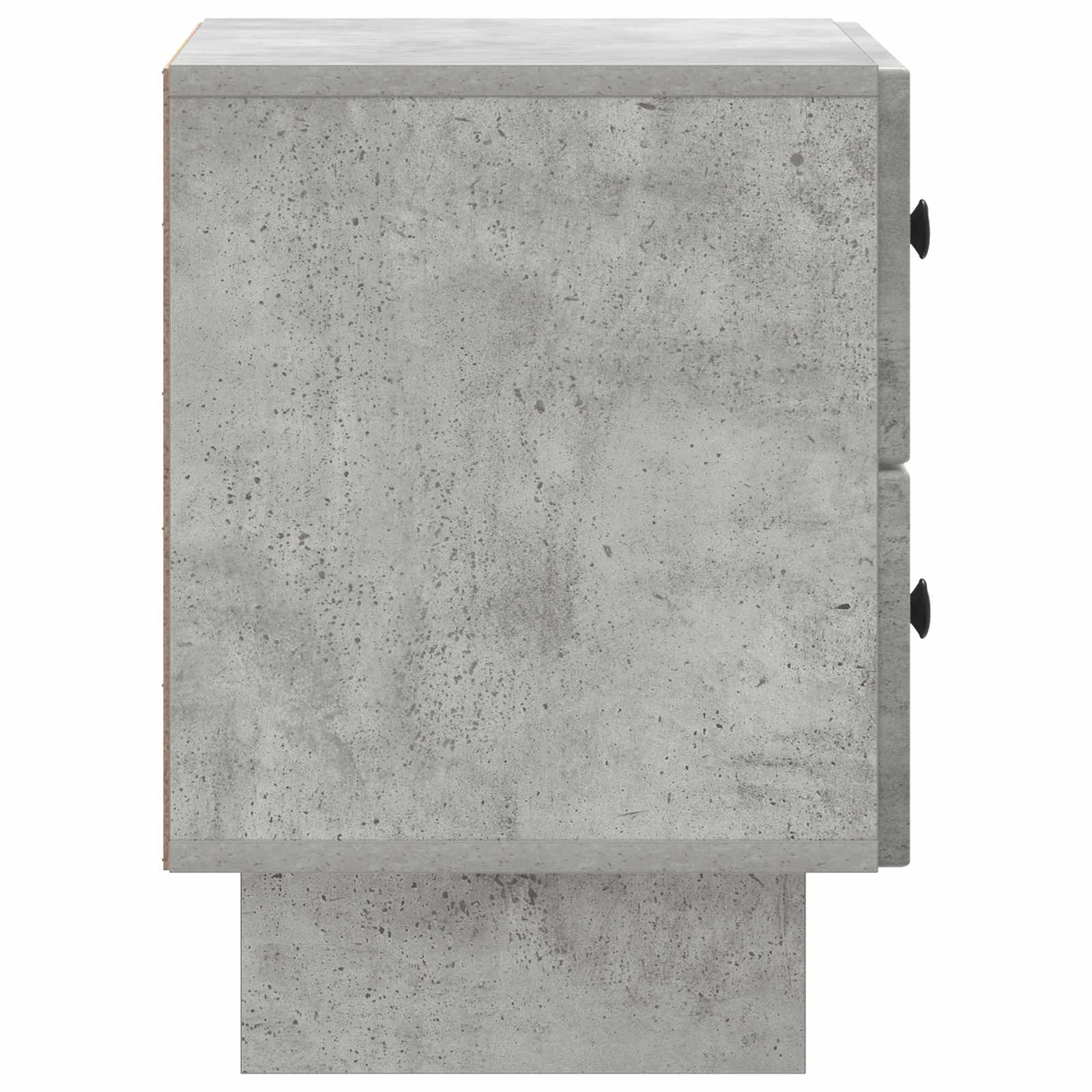 vidaXL Bedside Cabinet with Drawer Concrete Grey 43 x 34.5 x 47.5 cm 6