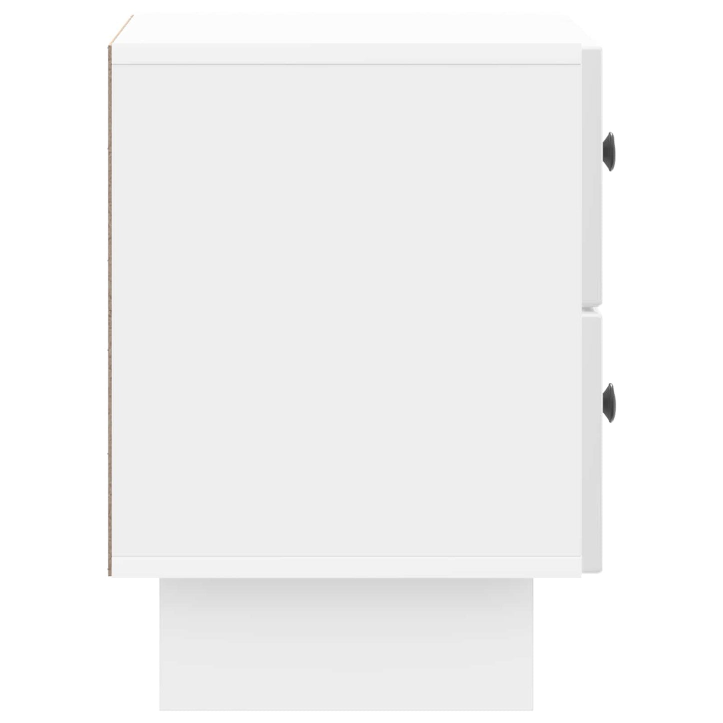 vidaXL Bedside Cabinet High Gloss White 43 x 34.5 x 47.5 cm 6