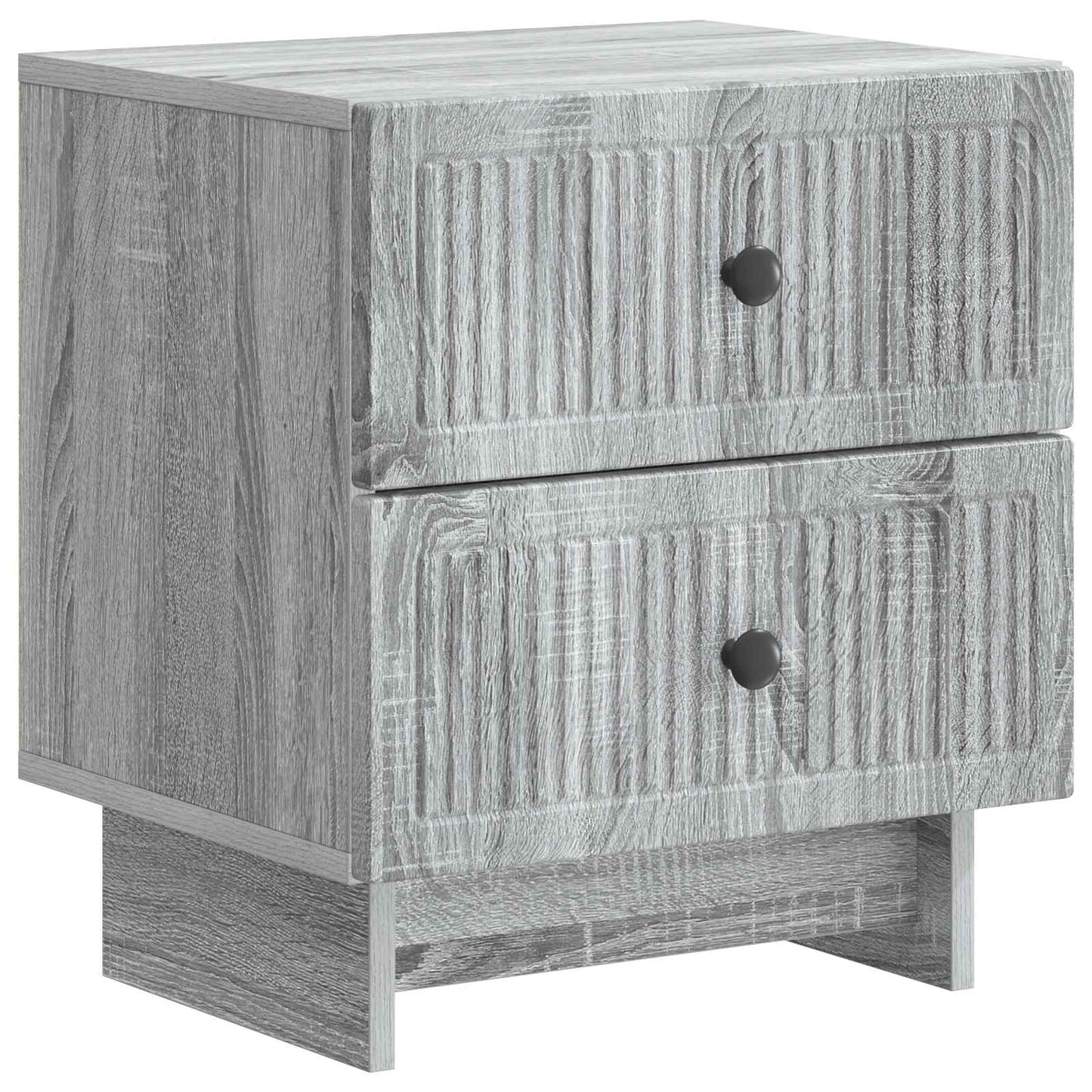 vidaXL Bedside Cabinet Grey Sonoma 43 x 34.5 x 47.5 cm Engineered Wood 2